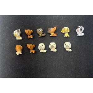 The Original Snubbies (11 Set Lot) Dogs Puppies Mini Toys Figures Collectibles